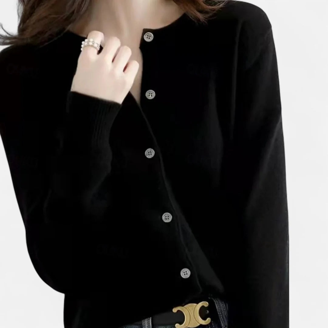 Fiorenno | Women’s Knit Cardigan with Round Neck