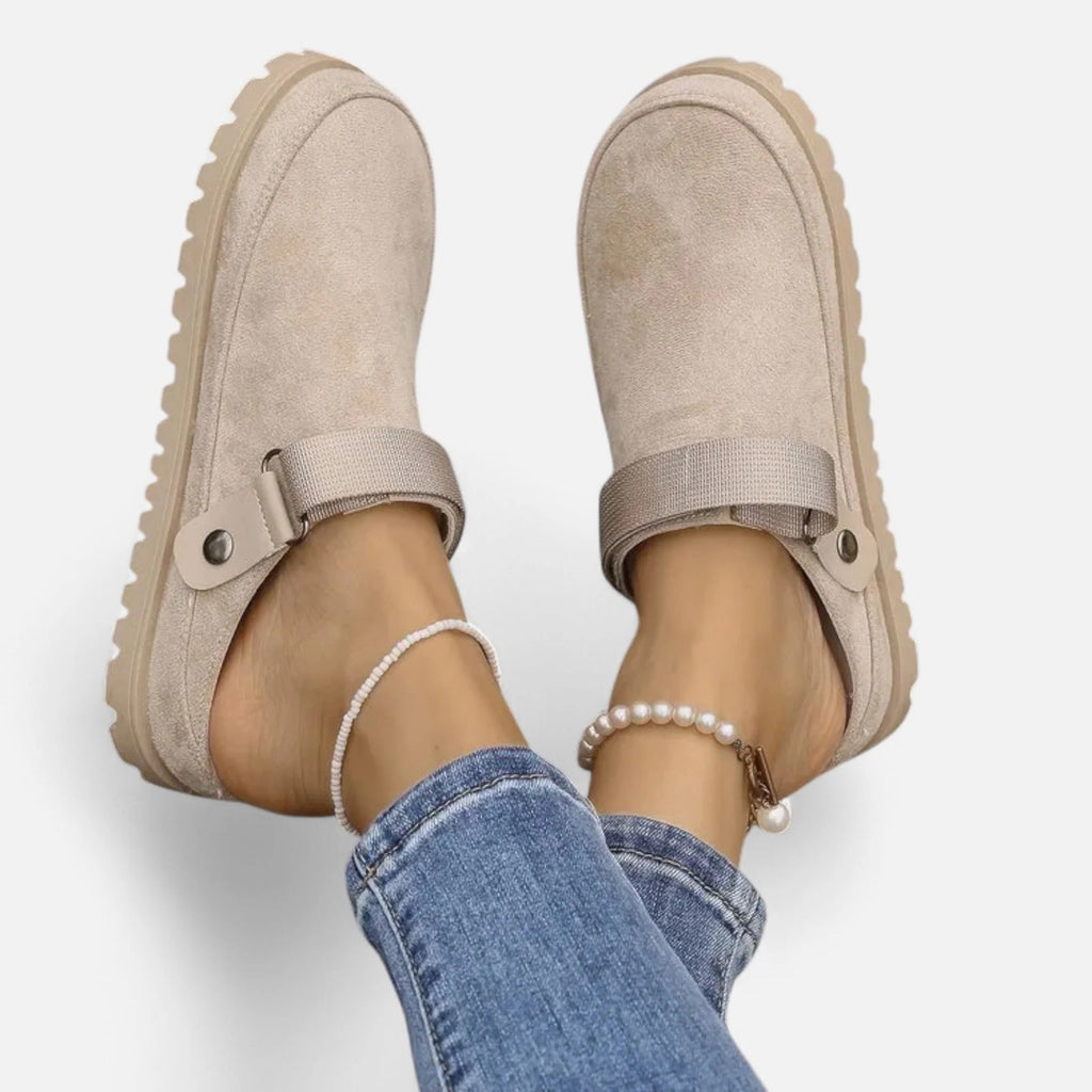 Fiorenno | Women’s Leather Slippers – Thick Sole Comfort