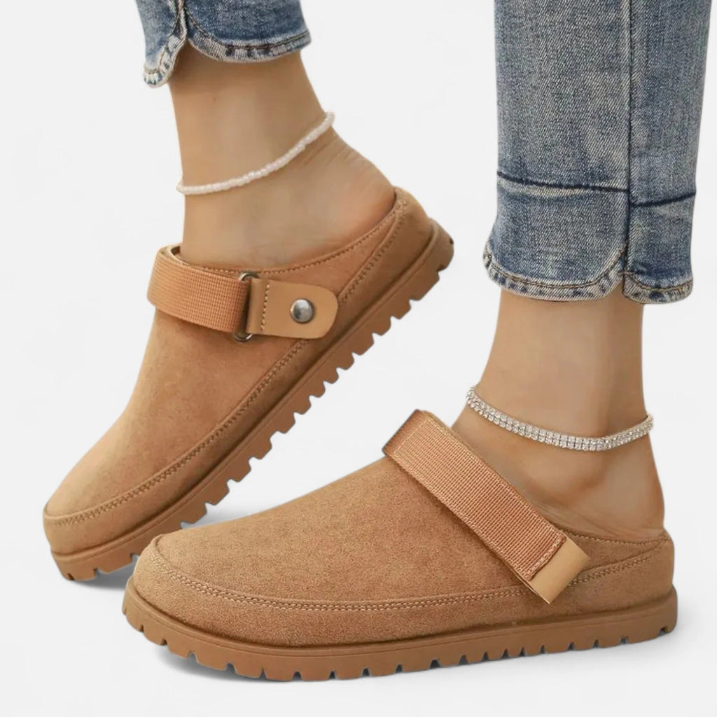 Fiorenno | Women’s Leather Slippers – Thick Sole Comfort