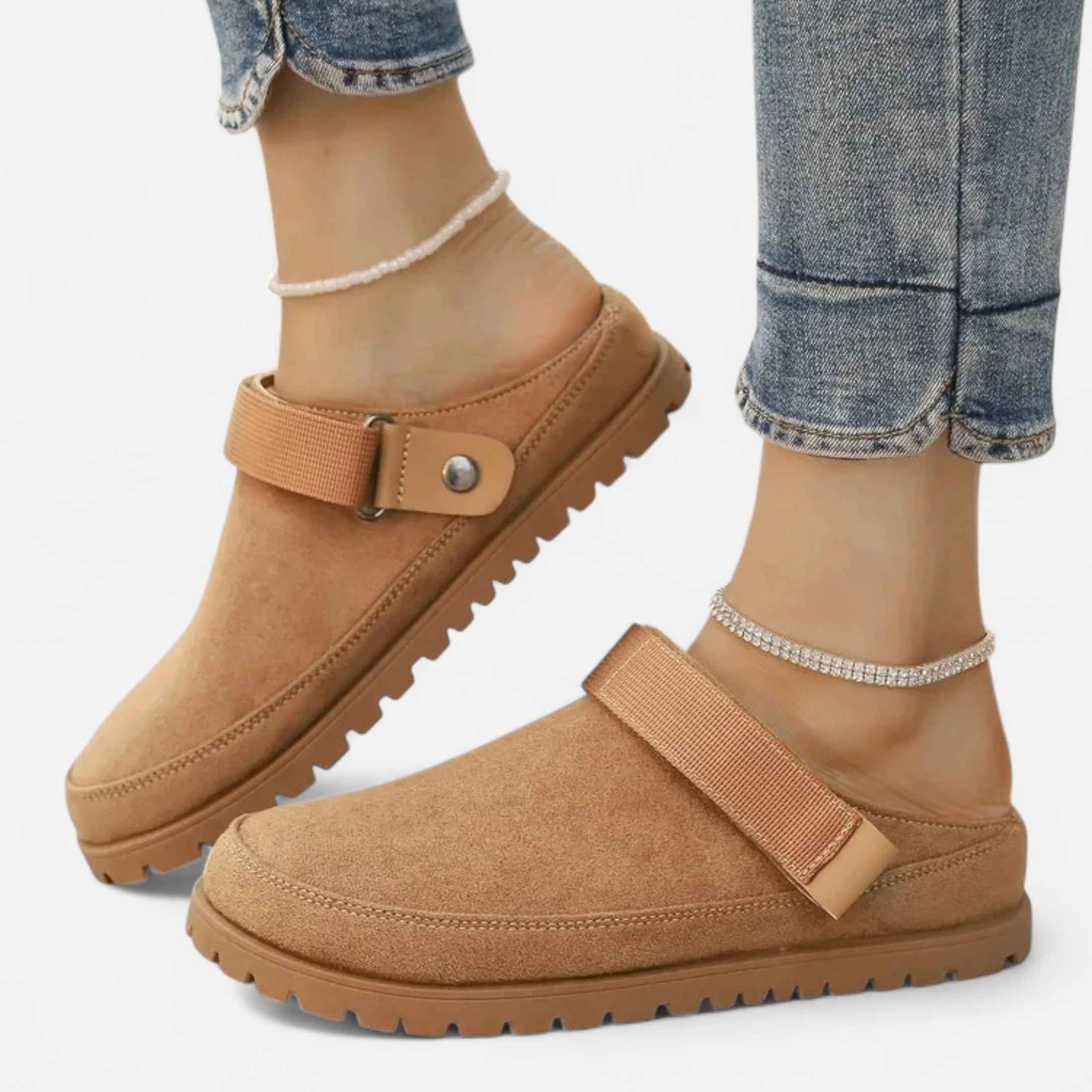 Fiorenno | Women’s Leather Slippers – Thick Sole Comfort