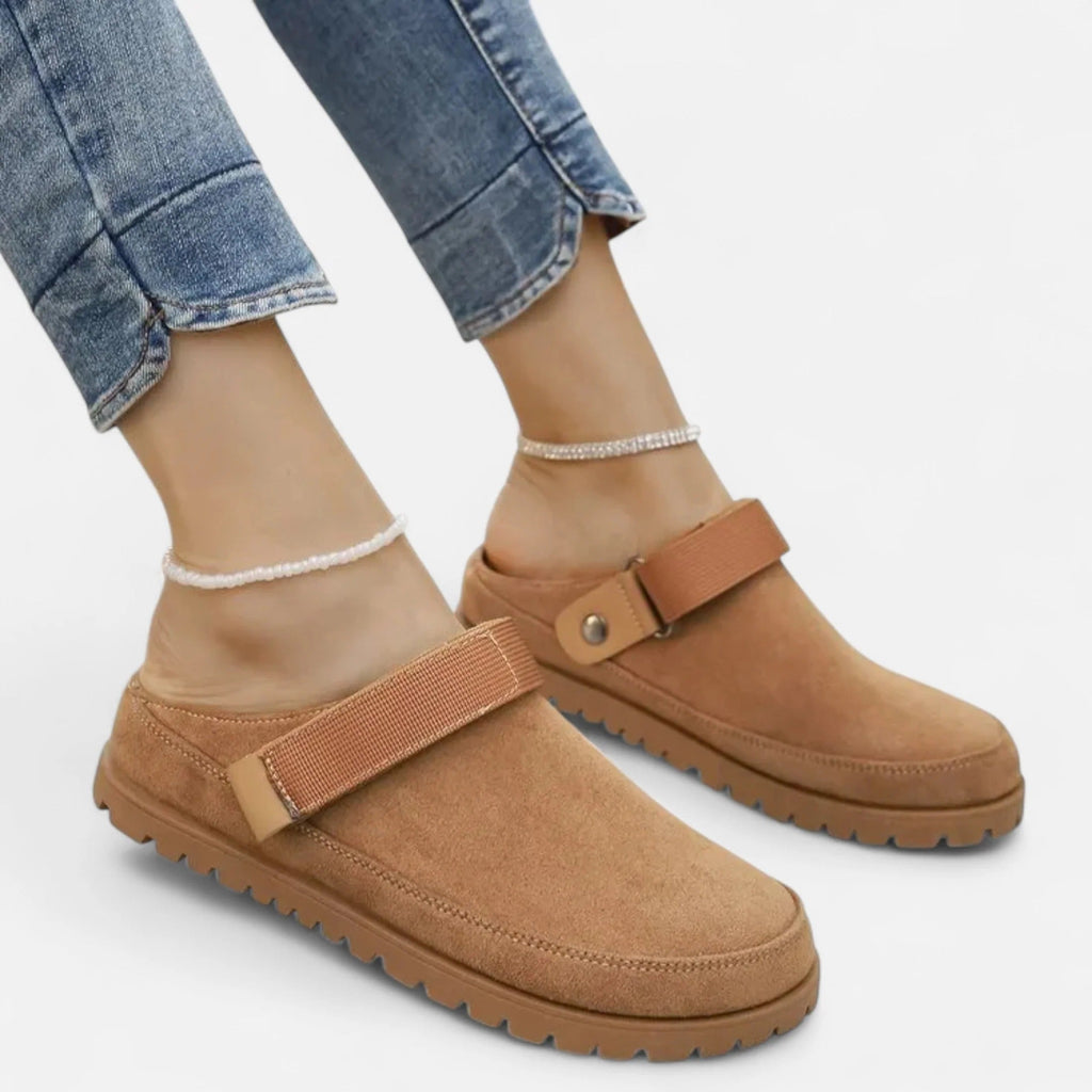 Fiorenno | Women’s Leather Slippers – Thick Sole Comfort