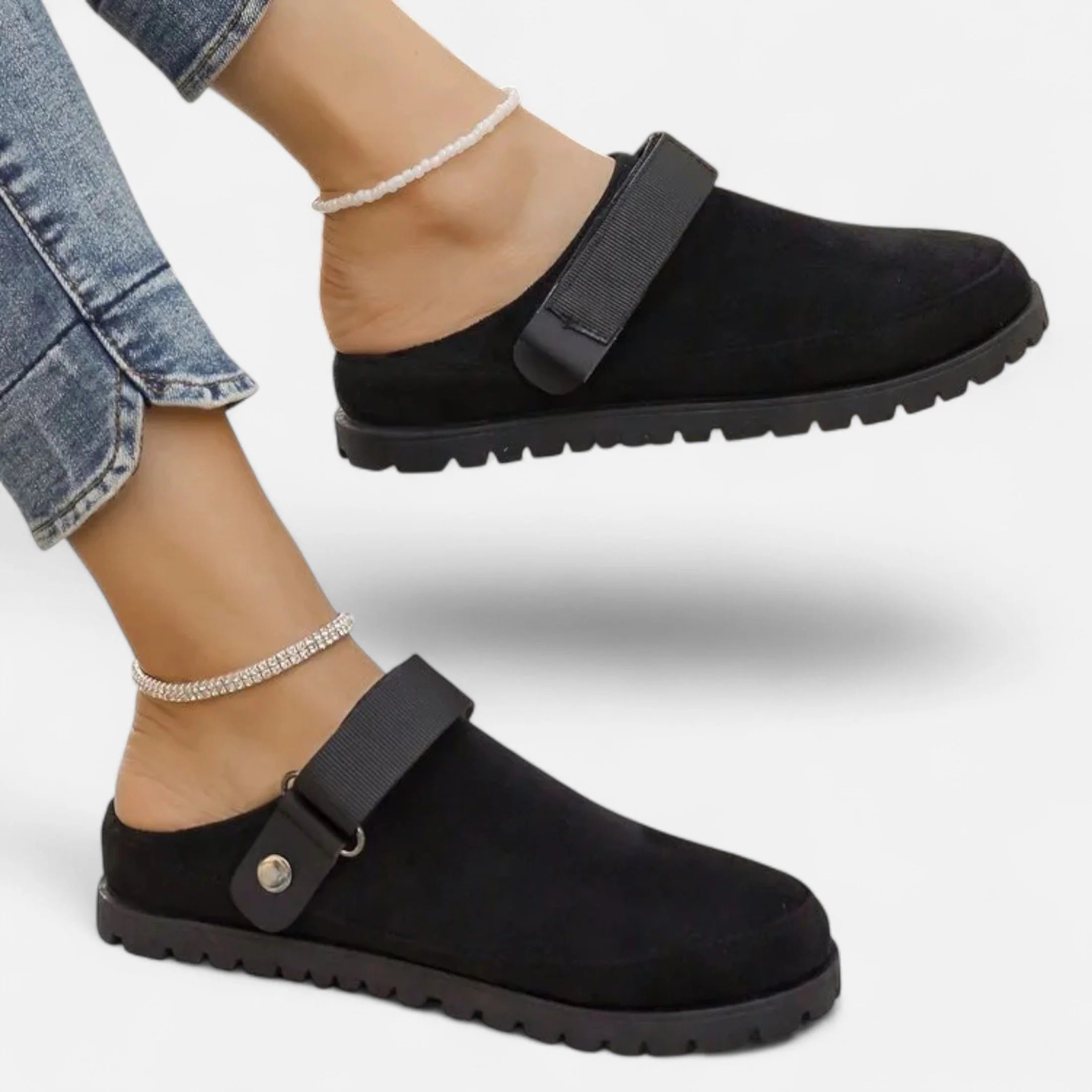 Fiorenno | Women’s Leather Slippers – Thick Sole Comfort