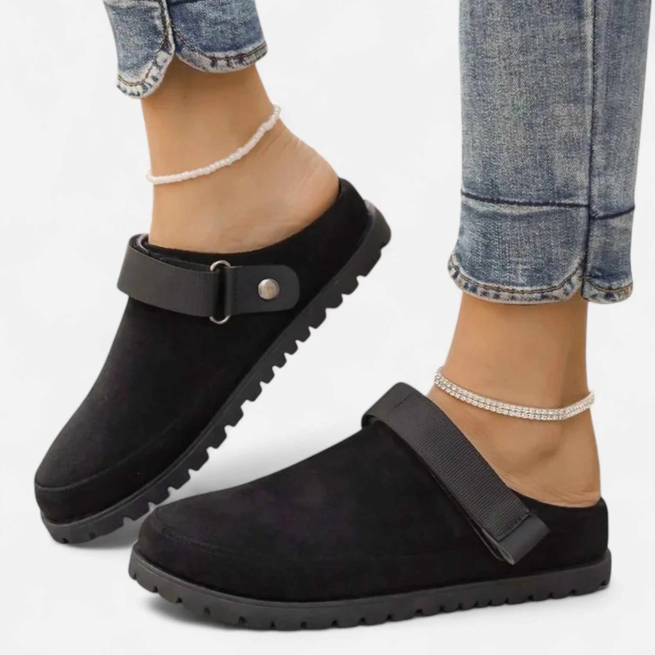 Fiorenno | Women’s Leather Slippers – Thick Sole Comfort