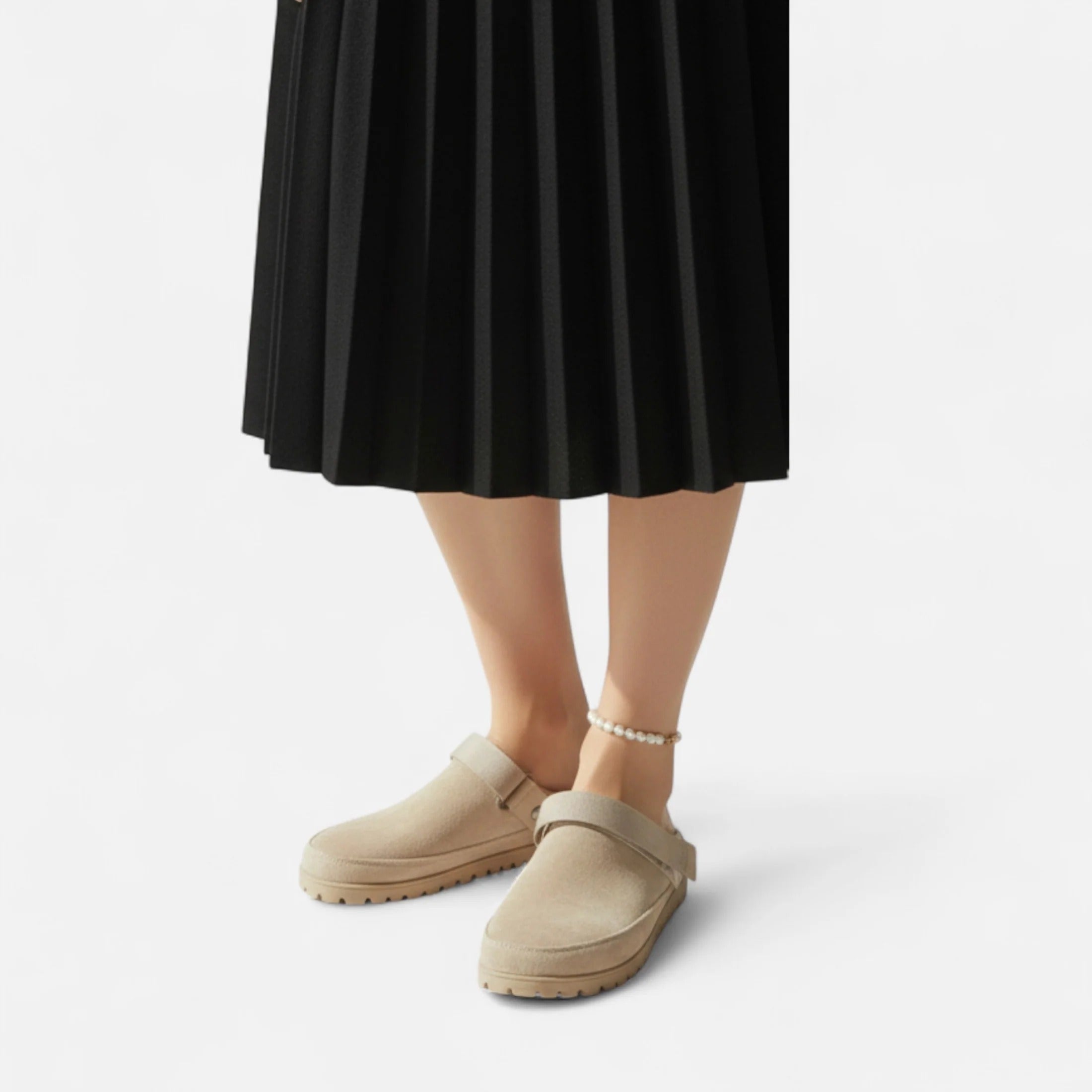 Fiorenno | Women’s Leather Slippers – Thick Sole Comfort