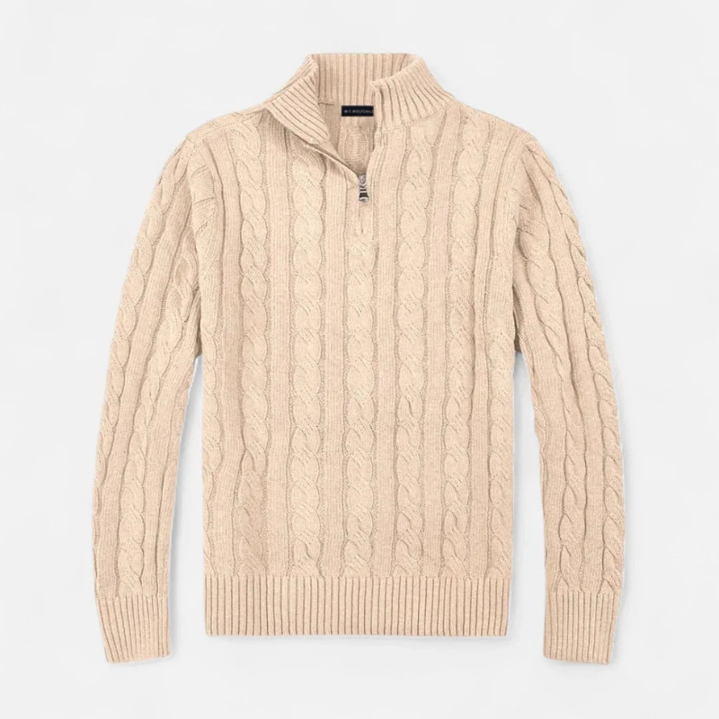 Fiorenno | Men's Cable Knit Sweater – Classic Style and Everyday Comfort