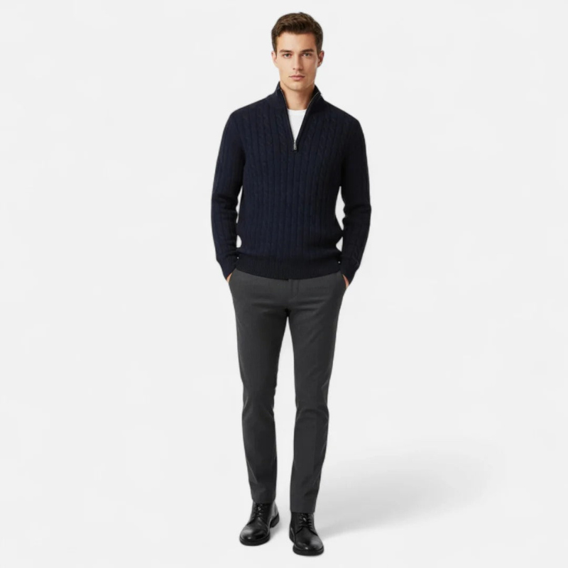 Fiorenno | Men's Cable Knit Sweater – Classic Style and Everyday Comfort