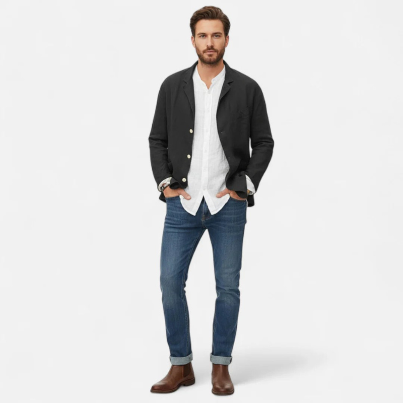 Fiorenno | Men's Linen Blazer – Refined Style and Everyday Versatility