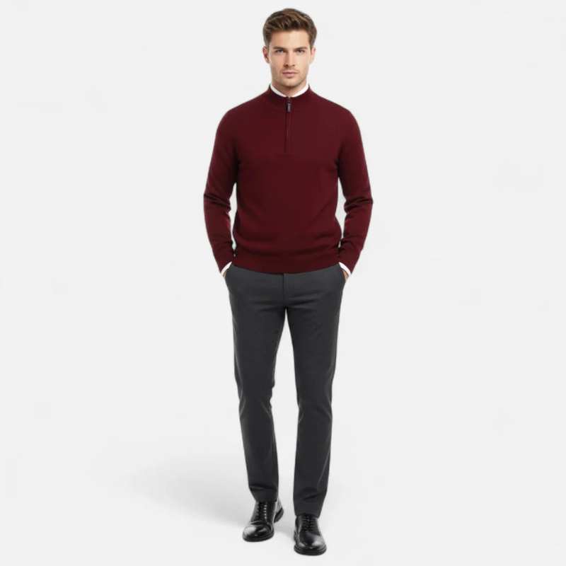 Fiorenno | Men's Quarter-Zip Sweater – Timeless Style and Everyday Comfort