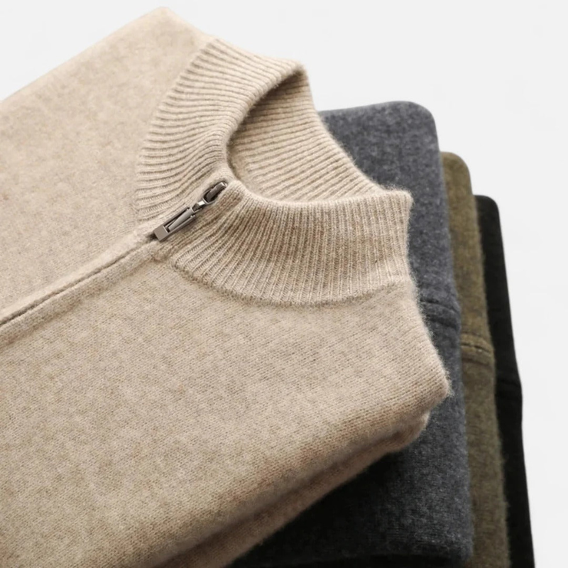 Fiorenno | Men's Zip-Up Sweater – Classic Style for Everyday Comfort