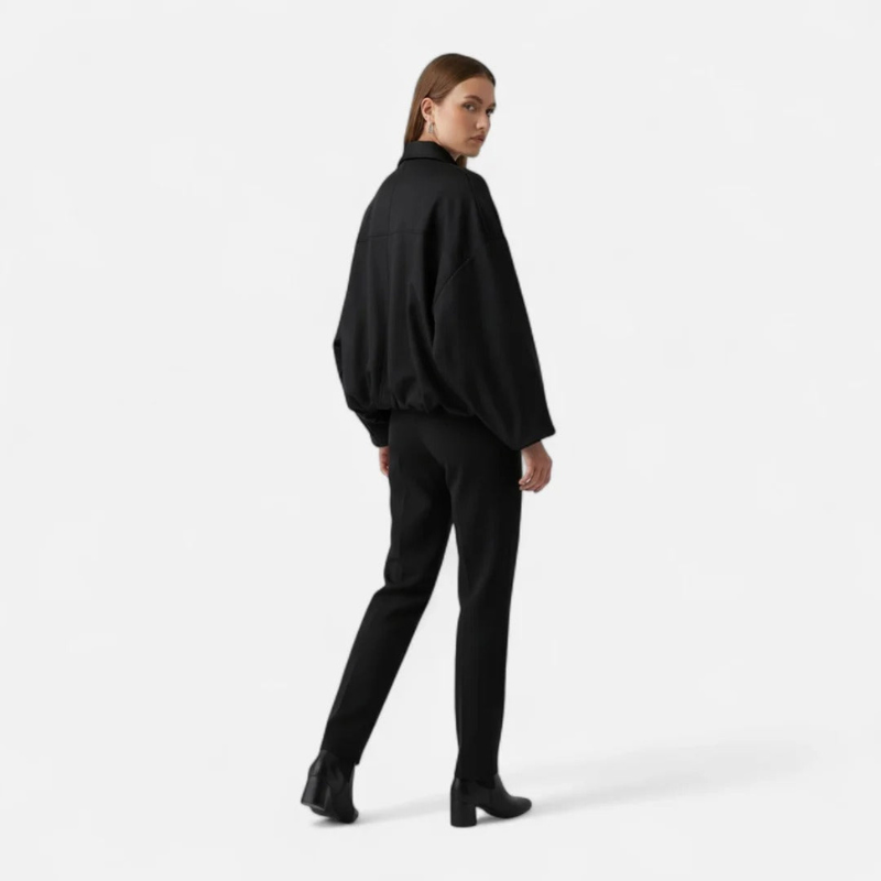 Fiorenno | Women's Draped Silhouette Jacket – Modern Elegance and Everyday Comfort