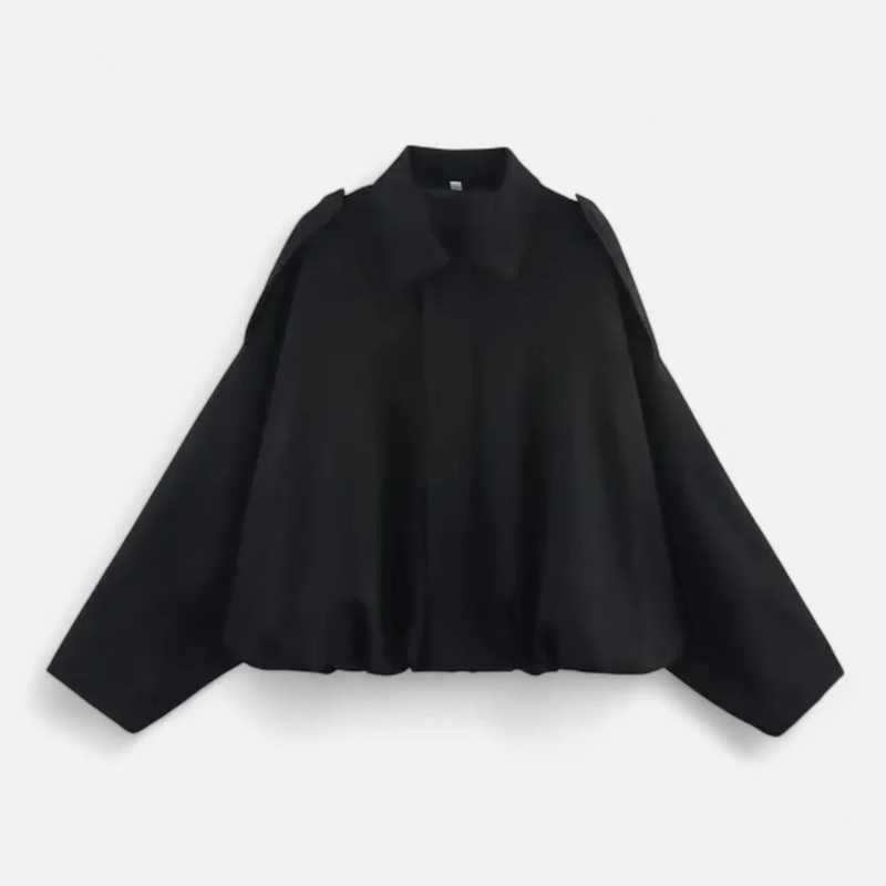 Fiorenno | Women's Draped Silhouette Jacket – Modern Elegance and Everyday Comfort